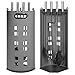 TecTake 400592 - Juego de 4 Accesorios de Hierro para Chimenea, Incluye Cepillo, tenazas, recogedor, atizador y Soporte, Mangos de Acero Inoxidable