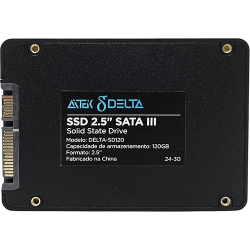 SSD Gamer 2.5 120GB SATA III Leitura até 550Mb/s e Gravação até 500Mb/s - Alto Desempenho para Jogos