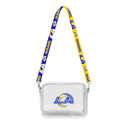 Littlearth Los Angeles Rams NFL Clear Fanny Fan Purse