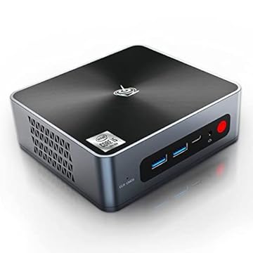 Beelink Processador Intel i5-8259U de 8ª geração (até 3,8 GHz), Mini PC SEi8 com 16G DDR4 RAM/500GB M.2 NVME SSD, suporta cache inteligente de 6 MB, HDMI duplo 4K, WIFI5, BT5.0