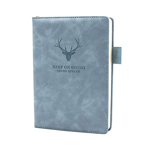 Earning Power Notizbuch A5 liniert,Hardcover Tagebuch Mit 360 Seiten Und 80gsm Premium-Papier. Für Notizen, Planung, Studium, Reisen, Zeichnungen, Skizzen Und Projekte (hellblau)