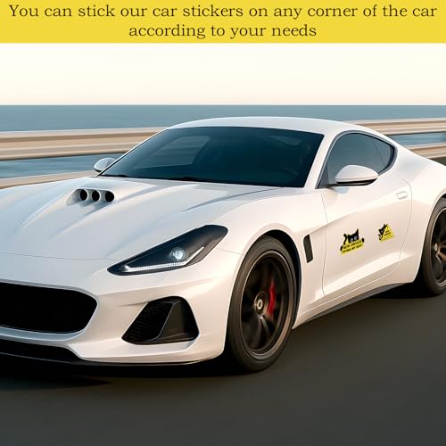 3Pcs Black Cat New Car Driving Magnets, Funny New Driver Magnet for Car Please Be Patient, Safety Warning Signs for Student Driver Moderate Size & Long Service Life