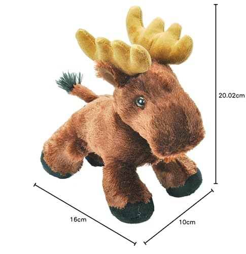 Wild Republic 17913 Hug 'ems Plüschtier, Kuscheltier, Elch 18 Cm