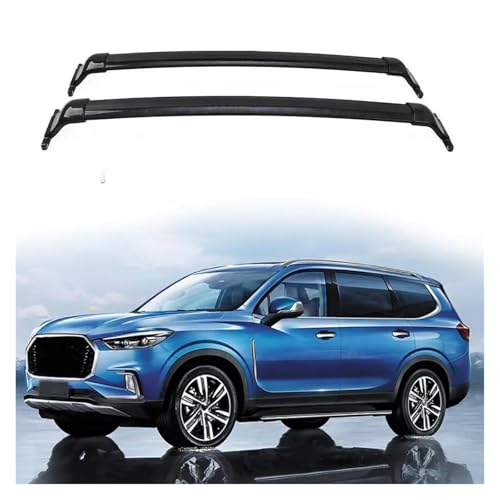 Barras de techo para Maxus D90 coche barras transversales negras LDV 7