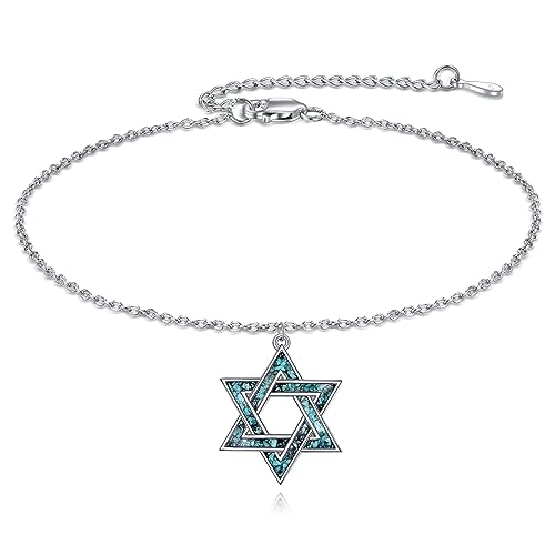 Bracelet étoile de David YFN en argent sterling précieux et finitions de luxe