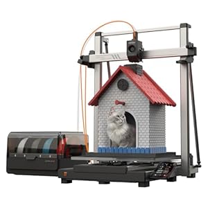 Anycubic Kobra 3 Max Combo 3D-Drucker Mehrfarbig mit 0, 4mm Düse, 420x420x500mm Druckgröße, 600 mm/s Schnelles Drucken, Trocknung Filament während des Drucks, Stabilere Konstruktion