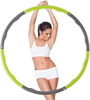 Ultrasport Hula Hoop, dla wzmocnienia mięśni pleców i brzucha, 6 zazębiających się części, miękka Pianka, mniejsza ilość wyprysków, dla początkujących i zaawansowanych
