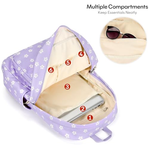 mibasies Cute Preppy Corduroy Kids Bookbag and School Backpack for Girls by mibasies - Used condition - Image 4