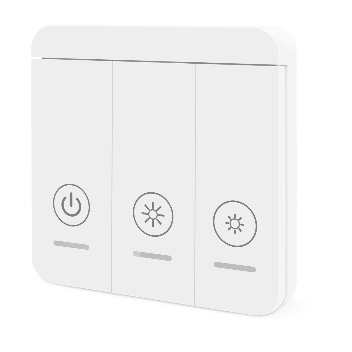 Eine kabellose 3-Tasten Wandfernbedienung (Zubehör), kompatibel mit den kabellosen Empfängern der Marke Tedeligo