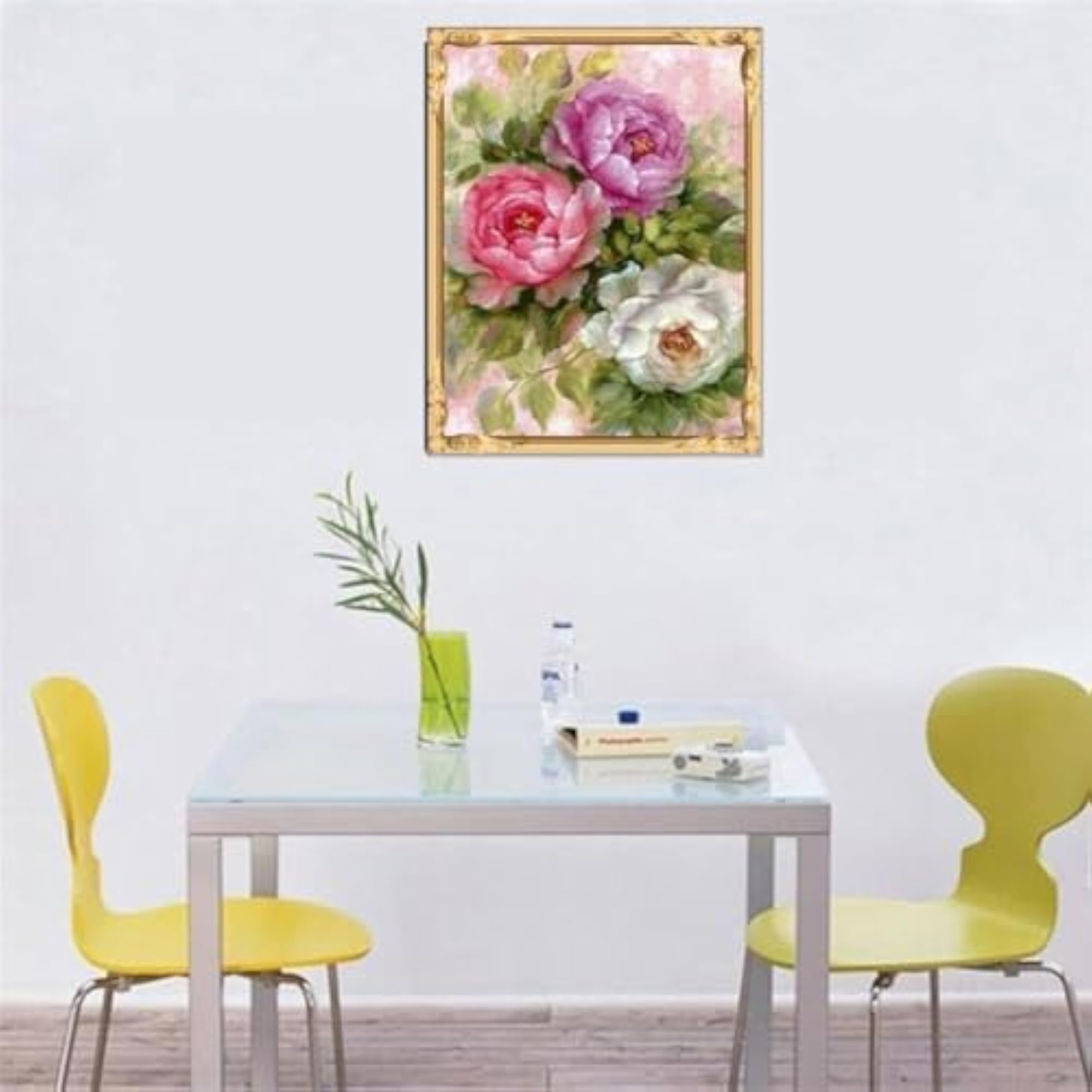 DIY 5D Diamond Painting Art Kit with Flower Design