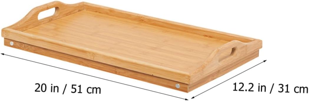 Ciieeo Convenient Foldable Laptop Desk Multi-Functional Bamboo Table Legs for Bed Sofa and Outdoor Use for Working Eating Reading and Gaming