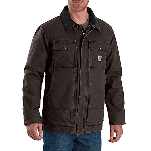 Image of Carhartt mens Full Swing Relaxed Fit Washed Duck Insulated Traditional Coat