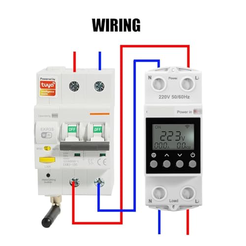 Interrupteur rail DIN 63A pour programmation à distance du chauffage de la maison - 3