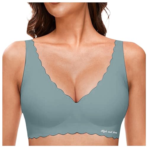 Wireless Women’s Push-Up Yoga Sports Bra Green Large