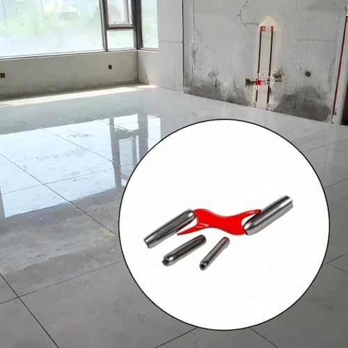 FLCPJGV Masonry Brick Jointer Tool Stainless Steel Masonry Joint rakerBrick Jointer Wall Joint Trimmer Barrel Jointer Builder Trimming Tool for Ceramic Tile, Red