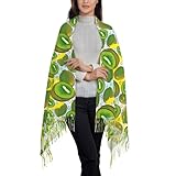 Caractéristiques du produit : L'écharpe présente un design à franges élégant, une texture douce et unique de poids moyen et un éclat subtil.