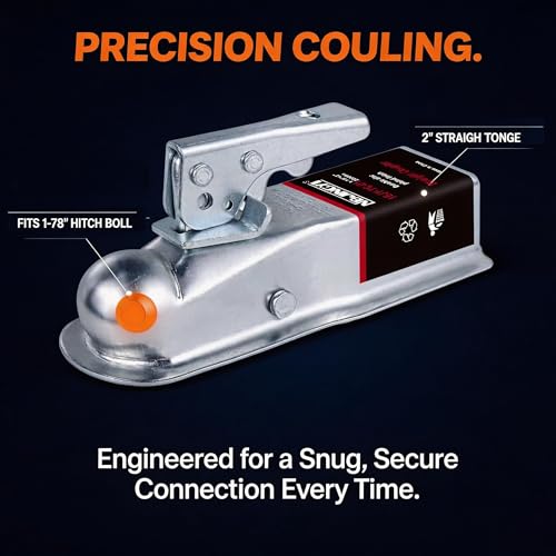 image for NBJINGYI Straight Trailer Coupler 1-7/8