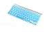XSKN Hebrew Language Blue Silicone Keyboard Skin Cover for 2015 and Earlier Released MacBook Air 13 MacBook Pro 13 15 17 Inch - US EU Common Version