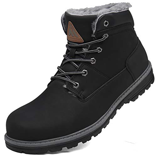 Mishansha Kinder Winterschuhe – Mid-Top Schneestiefel Mit Fellfutter, Wasserabweisend & Rutschfest