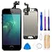 Compatible with iPhone 5S/SE Screen Replacement Black 4.0 Inch Full Assembly LCD Display Digitizer with Front Camera, Ear Speaker, Proximity Sensor and Repair Tool Kit