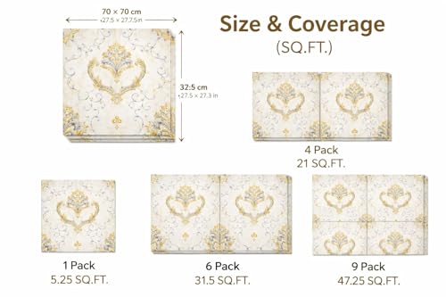 Image of Barebeauty 3D Wall Panel Wallpaper, Self Adhesive PE Foam Brick Sticker, Waterproof Wall Covering for Home Decor, 70 x 70 cm (Pack of 35, 184.45 Sq. Ft. Approx)