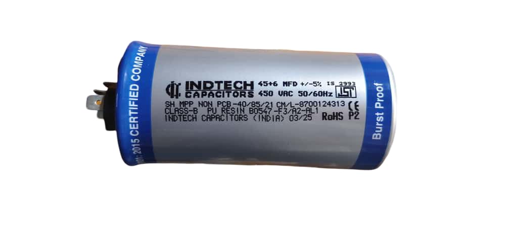 Carry Cool AC Motor Capacitor(IND-TECH) for air conditioners, 450 VAC ...