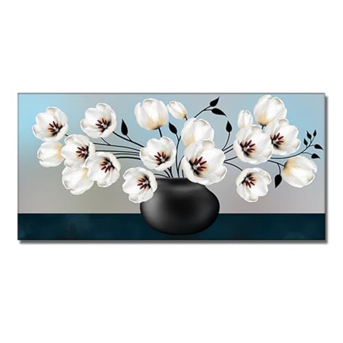 Diamond Painting Fleur Blanche : Idée Cadeau Noël Adulte et Enfant
