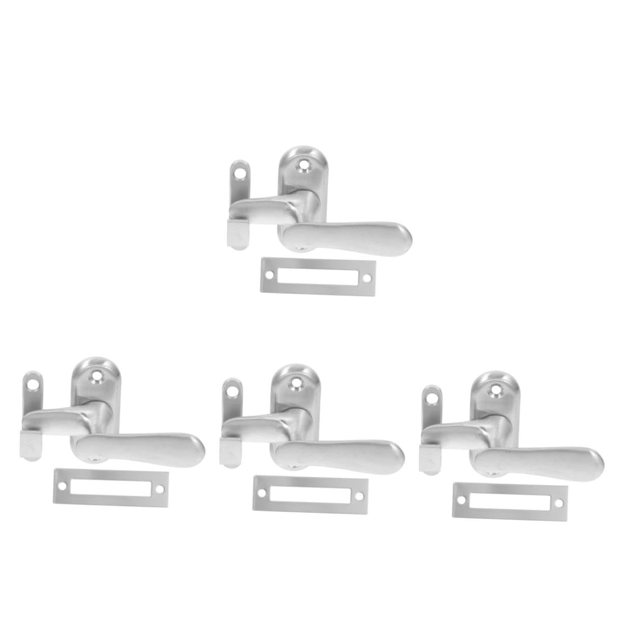 Verrou serrure de sécurité de porte DOITOOL en acier inoxydable pour cadenas, lot de 4 pièces
