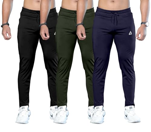 Image of FTX Men's Solid Pack of 3 Multicolor Track Pants
