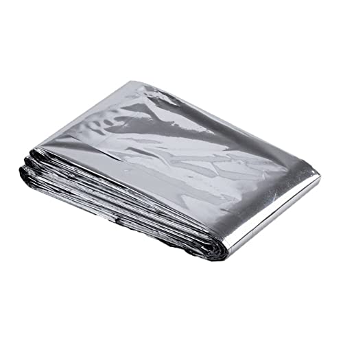 Image of Mylar Survival Blankets - 4 Pack - Fire Blanket for Safety, Thermal Covers for Trekking, Marathons, Emergency Kits - Weatherproof, Reflective & Windproof