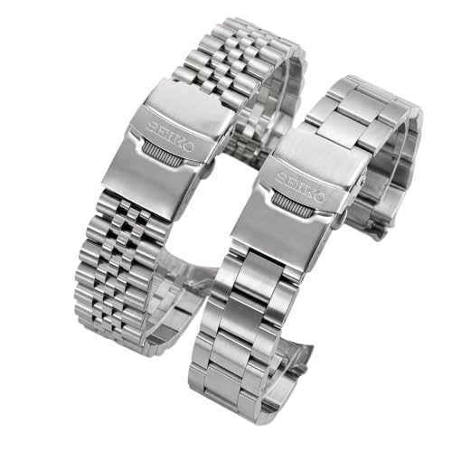 Brazalete metálico de extremo curvo con repuesto de 22mm para reloj deportivo Seiko SKX007 2