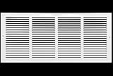 24'w X 10'h Steel Return Air Grilles - Sidewall and Ceiling - HVAC Duct Cover - White [Outer...