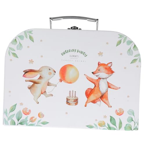 Didiseaon Caja De Almacenamiento Portátil Cajas De Maletas Maleta Pequeña Conveniente De Juguete De Cartón Para Niños DIY Pequeña Multifunción Decorativa
