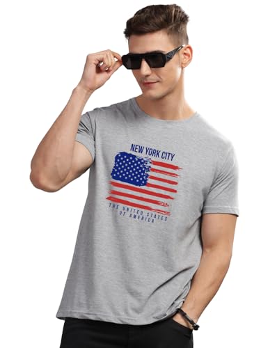 Image of ADRO Men's 100% Cotton Regular Fit T-Shirt