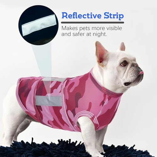 Image of MIGOHI Dog Anxiety Vest,Soft Dog Anxiety Relief Coat,Calming Vest Wrap for Thunderstorms,Fireworks,Travel and Separation,Anxiety Relief for Dogs,Firework Anxiety Relief for Small Dogs,S,Camouflage
