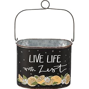 Primitives by Kathy Live Life with Zest Decorative Bin Set, Multicolor Primitives by Kathy Live Life with Zest Decorative Bin Set Multicolor