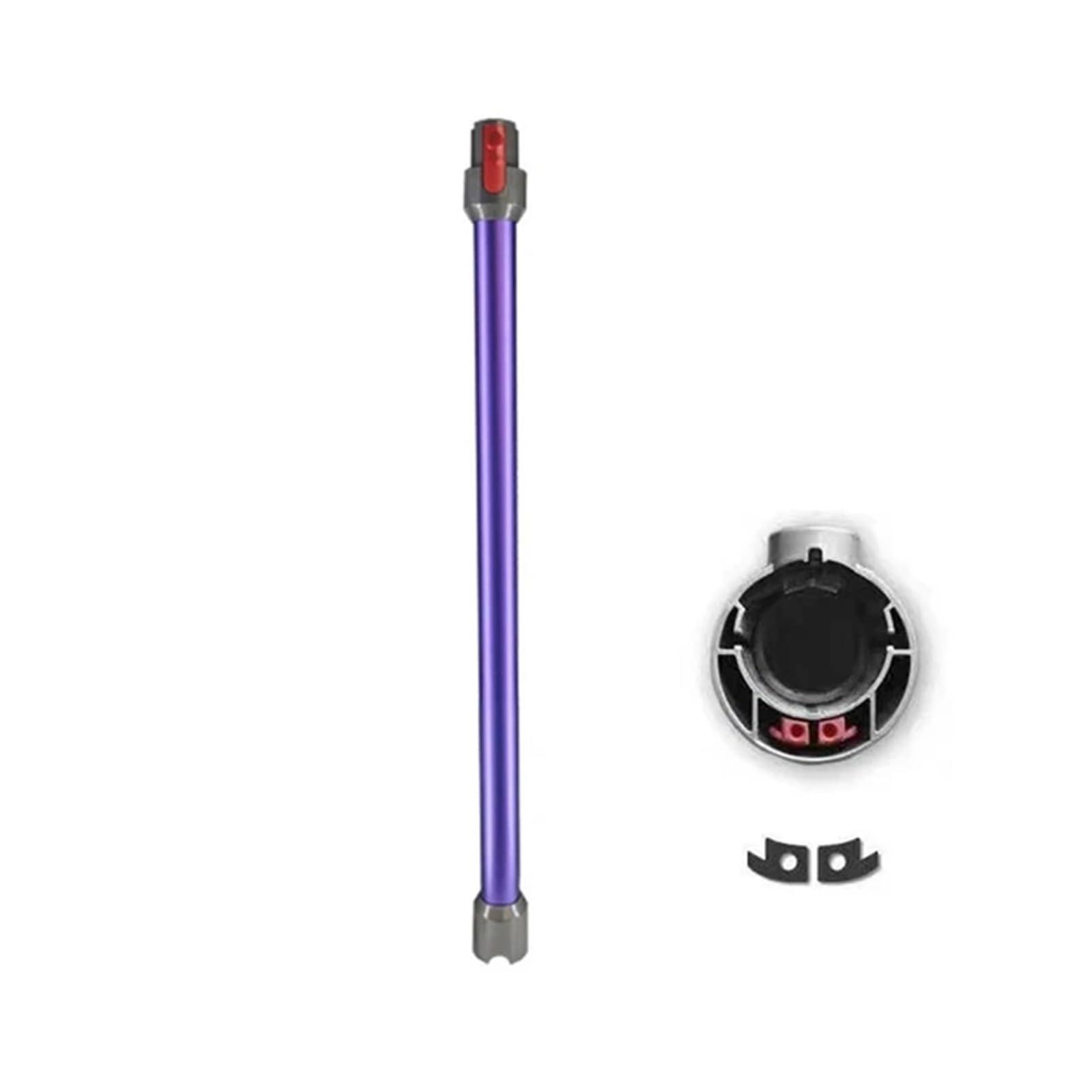 Baguette D'extension D'aspirateur, Compatible for Dyson, V6 DC45 DC58 DC59 DC62 DC61 Pièces De Rechange De Tube De Connecteur À Dégagement Rapide En Métal A/B/C(Purple)