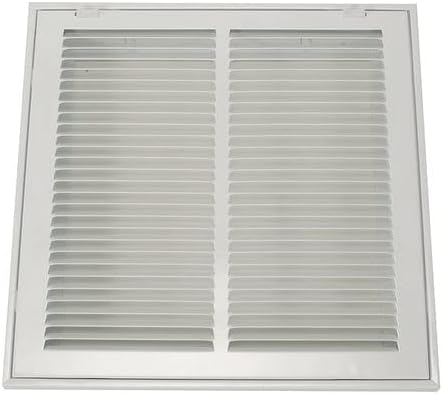 Filtered Return Air Grille, 14 X 25, White, Steel