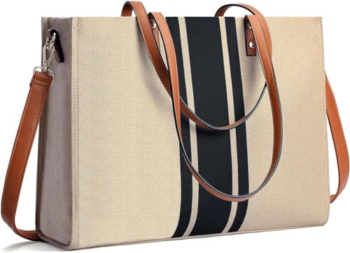 Sac ordinateur portable femme 15.6 pouces en toile du bureau au café