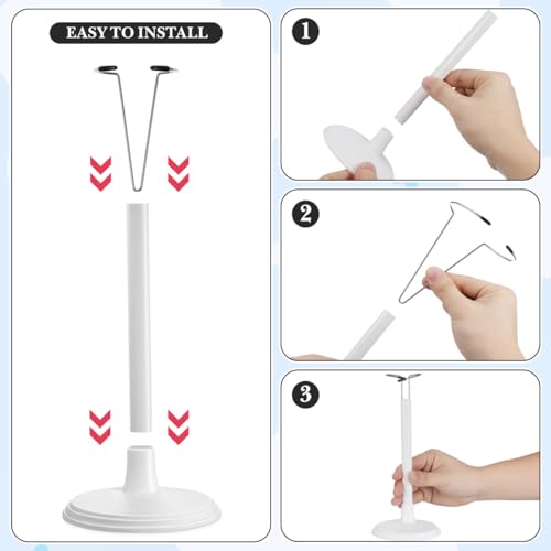 Image of 4 Pack Adjustable Doll Stand for 8 to 12 Inch Dolls, White Plastic Support Holder Action Figure Display Holder Support Base for Displaying Collectibles