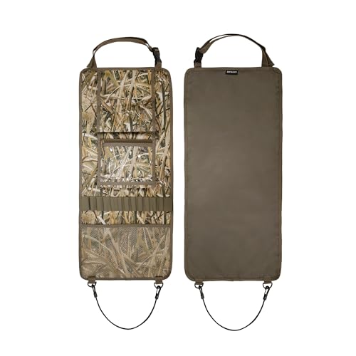 MYDAYS 2 Pack Tactical Seat Back Gun Rack, Camo Front Seat Gun Organizer with Molle Panel Vehicle Gun Holder for Hunting Rifles/Shotguns (Camo2) - Thumbnail 6