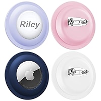 応援グッズ Apple FERSWE 4 Pack Apple Airtag Holder for Kids, Silicone Airtag