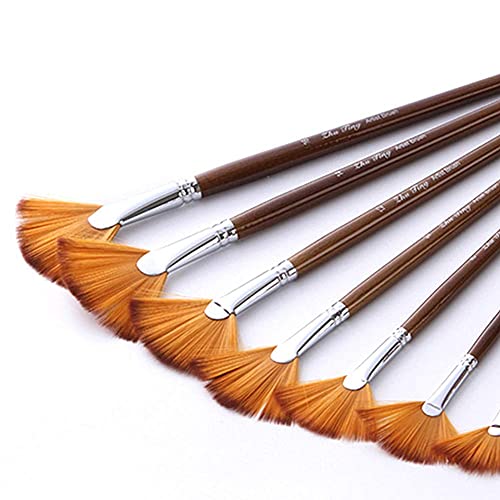 DealMux Kwastenset voor acrylverf, kunstenaarskwast, schilderkwast, gezichtskwast, kinderpenseel, penseel voor modellen… - Image 5