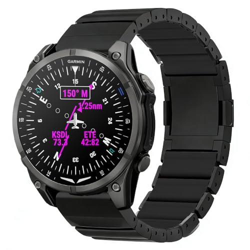 Synsing 26mm �`�^�� �N�C�b�N�t�B�b�g �r���v�o���h �n�C�u���b�h�V���R�����n�t�� Garmin Instinct 3 50mm/Fenix 8 51mm 22mm ���ԂȂ��o���h Fenix 8 47mm/E 47mm/Fenix 6 Pro