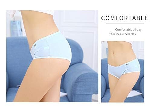 Image of LOURYN KOULYN Women Soft Cotton Hipster Ladies Plain Bright Panty /Innerwear Inner Elastic Underwear Combo Pack 5 (Colour May Very)