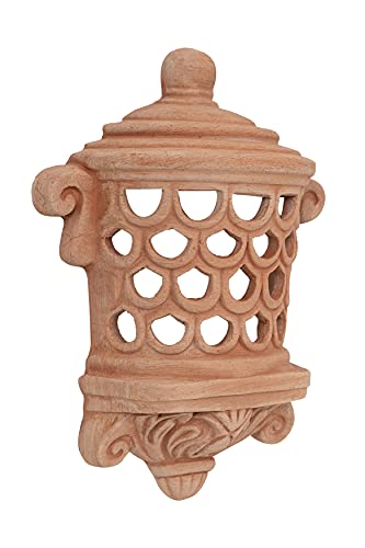 Biscottini Lanterna da esterno terracotta 40x29x13 cm | Lanterne per illuminazione giardino