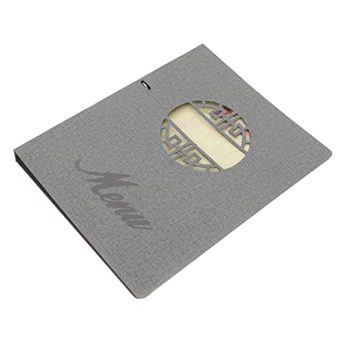 ABOOFAN 4x6 Recipe Cards Binder Restaurant Menu Holder Menu Covers Pu Material for Cafe