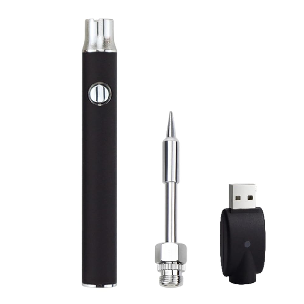Littimoon 510 Thread Soldering Iron Kit 3-Gear Voltage Soldering Iron Pen with Soldering Iron Tip 350mAh USB Rechargeable