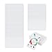 60 Pcs Sublimation Metal Business Cards, Sublimation Business Card Blanks, 0.22 mm Thick Aluminum Alloy White Business Cards, 3.4 x 2.1 Inch Blanks Name Card