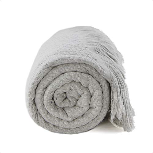 Colcha Buddemeyer, In Design, Casal, com Franja, Cinza, Buddemeyer, 100% Algodão, Cinza, In Design